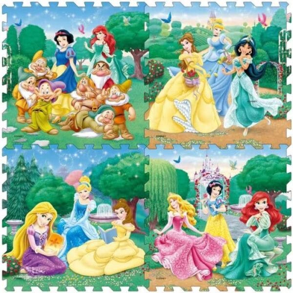 Disney Eva Puzzle Rubber Mat-Cinderella 4PCs