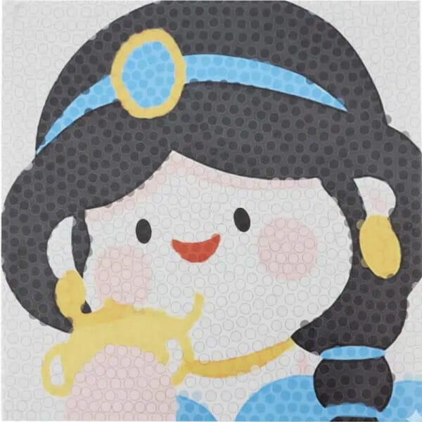 Cotton ball gluing game to make a 3D picture